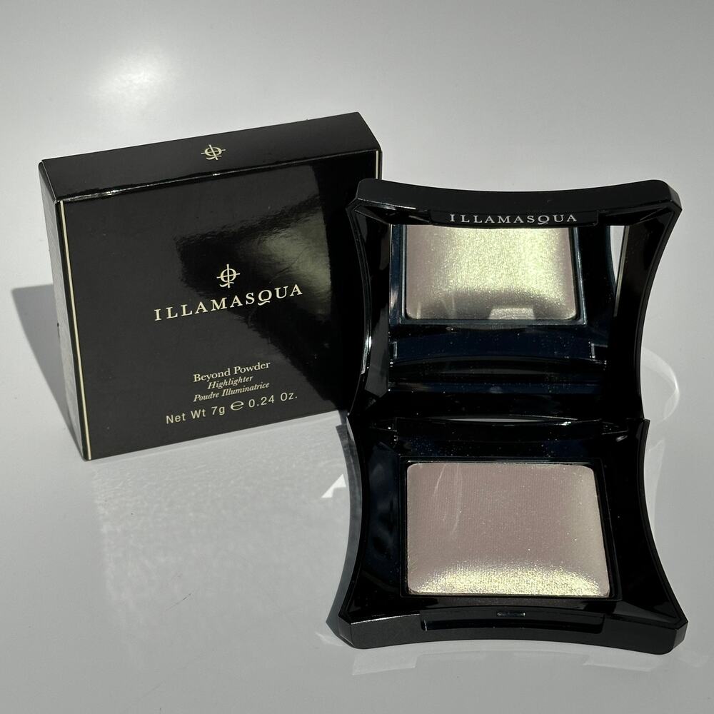 Illamasqua Beyond Powder Highlighter Compact Deity Baby Pink Gold Duochrome 7g